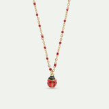 Red and Black Ladybird Pendant Necklace