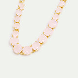 Single Row Diamantine Bracelet with Light Pink Stones