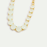 Single Row Diamantine Bracelet with Sea Green Stones