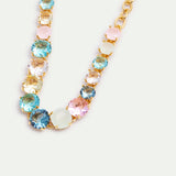 Single Row Diamantine Bracelet with Acqua Azzura Stones