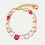 Single Row Diamantine Bracelet with Rosa Centifolia Stones