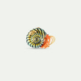 Green and Orange Hermit Crab Brooch