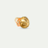 Green and Orange Hermit Crab Brooch