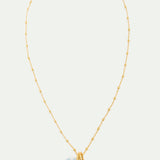 Necklace with Alice's Rabbit and Little Red Riding Hood's Basket