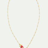 Golden Necklace with Little Red Riding Hood and a Duck