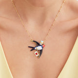 Alice and Swallow Necklace