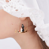 Phantom of the Opera Gondola Hoop Earrings