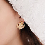 Paris Opera Gold Chandelier Pierced Earrings