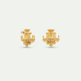 Paris Opera Gold Chandelier Pierced Earrings