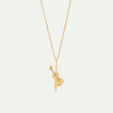 Paris Opera Gold Cello Pendant Necklace