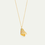 Paris Opera Gold Piano Pendant Necklace