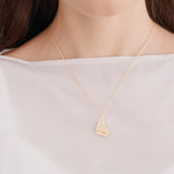 Paris Opera Gold Piano Pendant Necklace