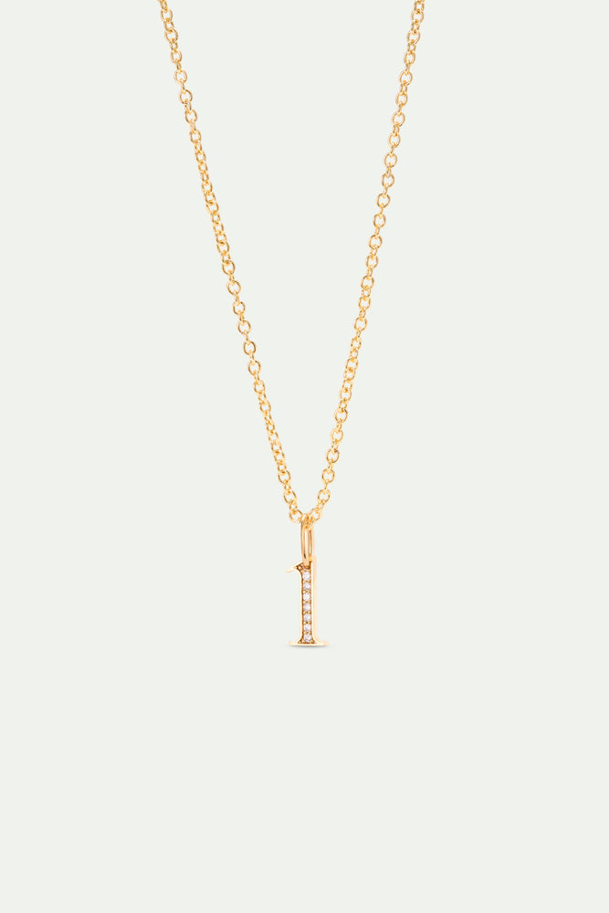 Number 1 Pendant "Perseverance and Courage"