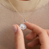 Silver Daisy Pendant "Innocence and Transformation"