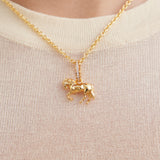 Golden Horse Pendant "Passion and Curiosity"