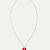 Red Tulip and Thumbelina Pendant Necklace