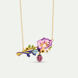 Flower Bouquet and Thumbelina Necklace
