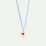 Heart Card Pendant Necklace