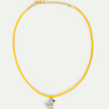 Yellow Pendant Necklace with Little Duck