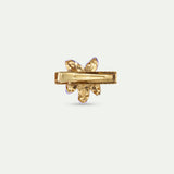 Violet and Cultured Pearl Hair Clip