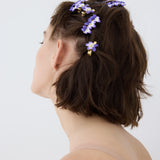 Violet and Cultured Pearl Hair Clip