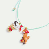 "The Fox and the Stork" Green Bracelet