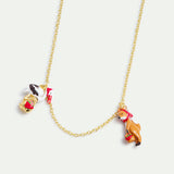 "The Fox and the Stork" Fine Necklace