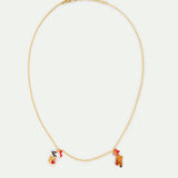 "The Fox and the Stork" Fine Necklace