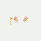 Pair of Mini White Cherry Blossom Post Earrings