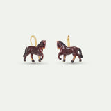 Horse Hoop Earrings