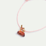 Pink Cord Fawn Bracelet