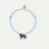 Blue Cord Horse Bracelet