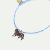 Blue Cord Horse Bracelet