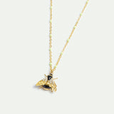 Gold Bees and Crystal Bracelet