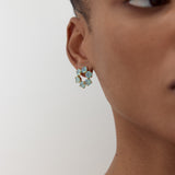 Glacier Blue Six-Stone Post Earrings