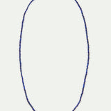 Thin Blue Lapis Lazuli Bead Necklace