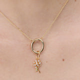 Gold Dandelion Pendant, Resilience and Freedom