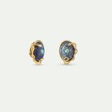 Lapis Lazuli, Turquoise and Gold Snake Clip-On Earrings
