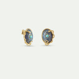 Lapis Lazuli, Turquoise and Gold Snake Post Earrings