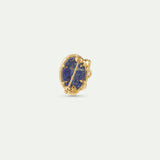 Lapis Lazuli, Turquoise and Gold Snake Brooch
