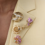 Purple Tulip Brooch