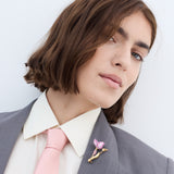 Purple Tulip Brooch