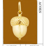 Golden Acorn Pendant