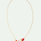 Pendant Necklace with Little Red Riding Hood, Gingerbread Man and Sweets