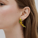 Gardens In Provence Long Mimosa Clip On Earrings