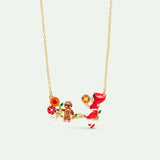 Pendant Necklace with Little Red Riding Hood, Gingerbread Man and Sweets