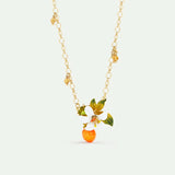 Gardens In Provence Small Orange Necklace
