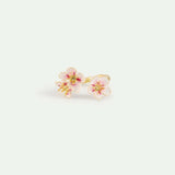 Mini Cherry Blossom Adjustable Ring
