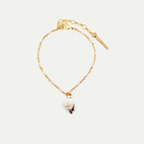 White Long-tailed Tit Fine Bracelet