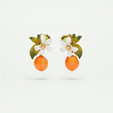 Gardens In Provence Orange Post Earrings